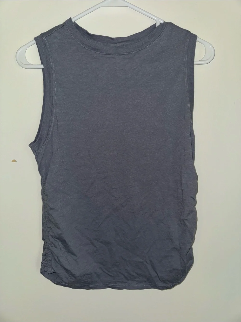 Sleeveless Ruched Side Tank Top